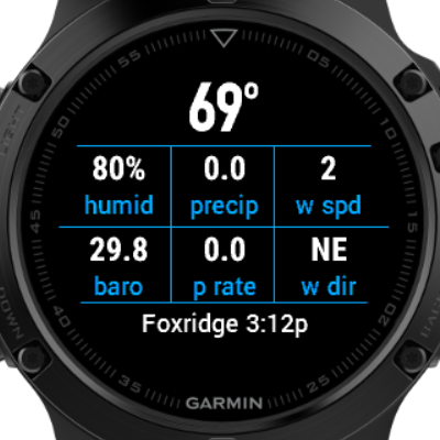 Garmin forerunner 35 clearance weather