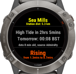 Garmin fenix 2025 6 tides