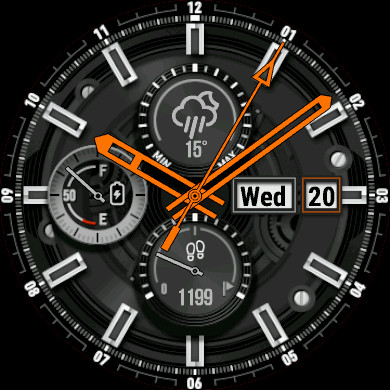 Garmin analog best sale watch face