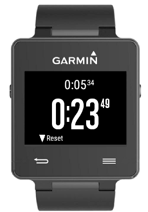 Stopwatch on garmin forerunner 235 on sale