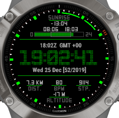 Garmin tactical watch discount face