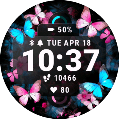 Butterflies Garmin watchface