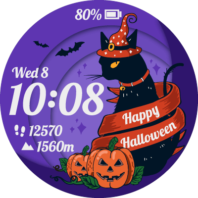 Spooky Cat and Pumpkin Jack