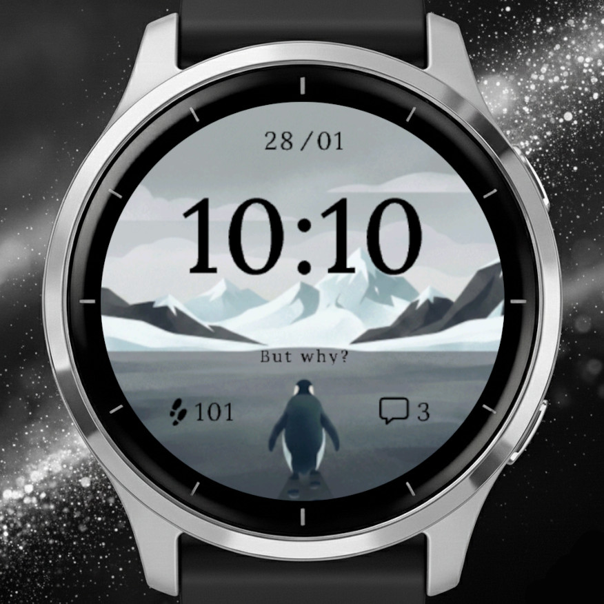 The Lonely Penguin - Trend Watch Face