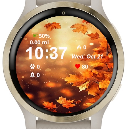 Autumn Background Falling