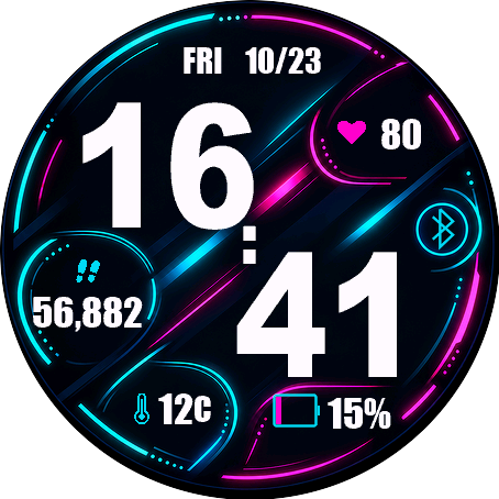 Midnight Neon — Diagonal Offset