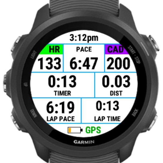 Lap pace garmin sale