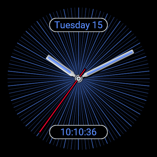 AMOLED Lines - Minimal Color Vector - Sapphire