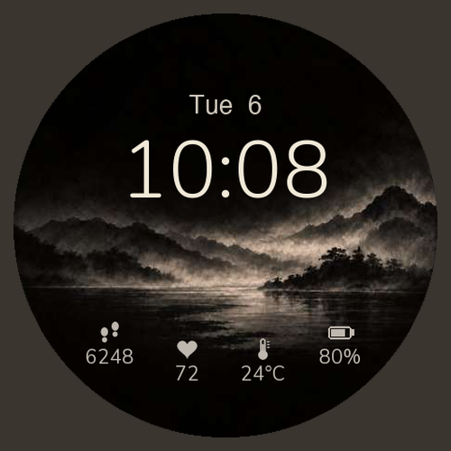 山靜 · 水墨山水錶面