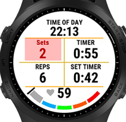 Gym sets counter