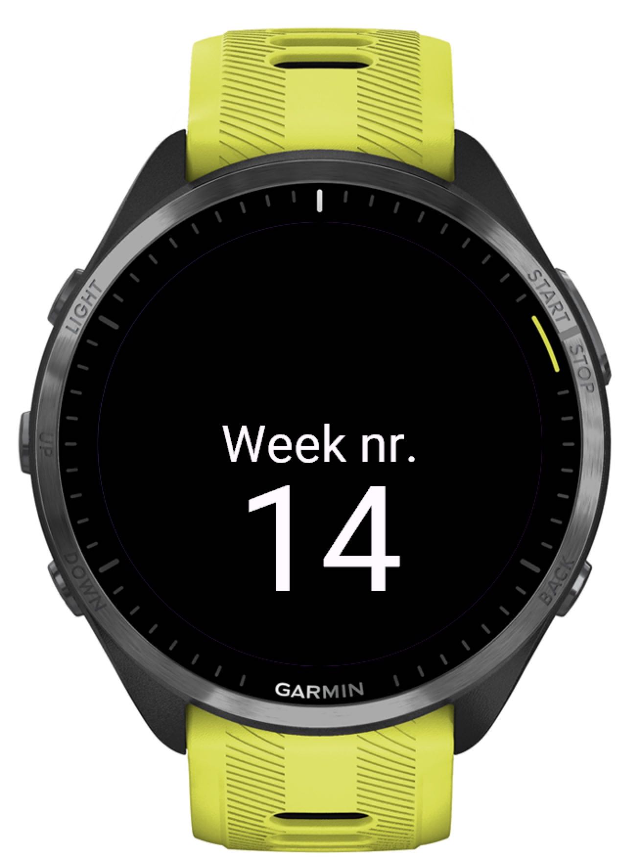 Week number glance