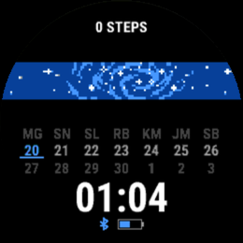 Blue Galaxy — Two-Week Calendar