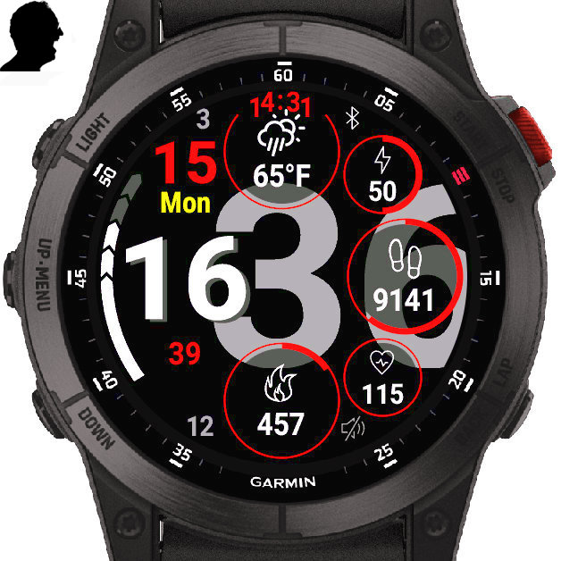 Garmin fenix 5 plus watch face clearance