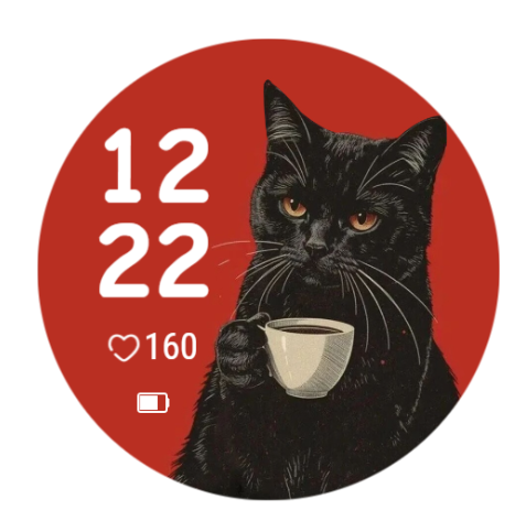 A cat drinking coffee