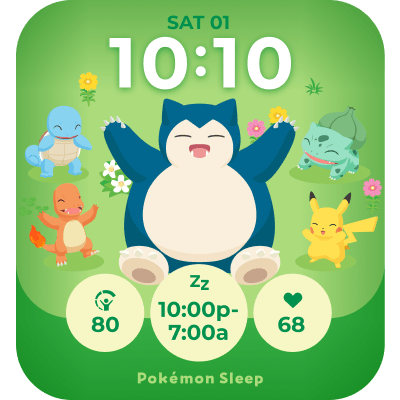Pokémon Sleep: カビゴンとなかまたち | Connect IQ Store