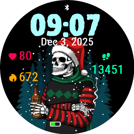 Skeleton Santa