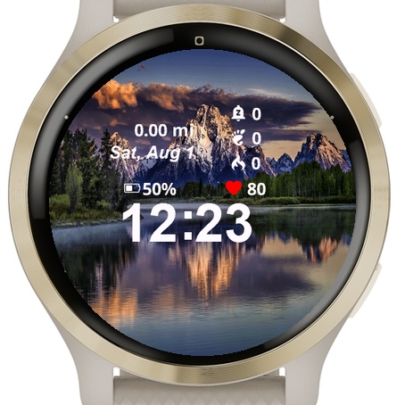 Mountains Reflected Still Water | Connect IQ Store