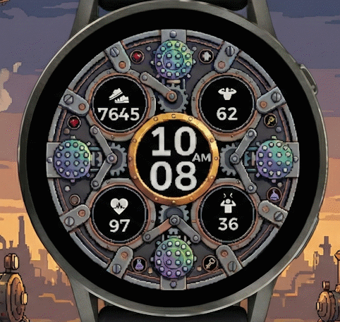 PixelPunk Gears — official Connect IQ artwork