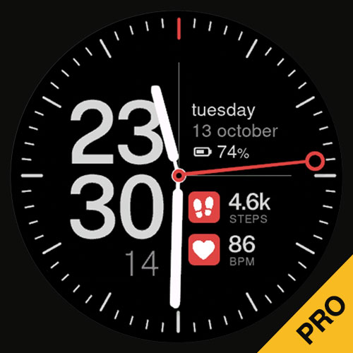 FAHRPLAN PRO · Railway Clock Watch Face with Data