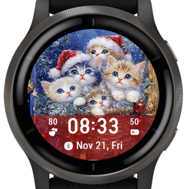 Christmas kitten
