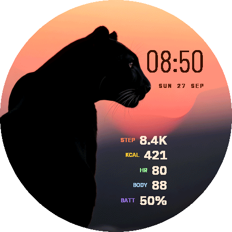 Sunset Panther AMOLED