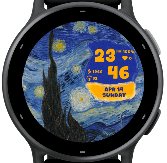 Starry Night: Van Gogh Art Watch Face