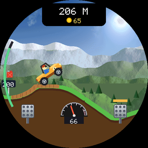 Hillhopper - Jeu de voiture en montée