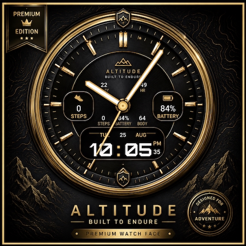 Altitude Hybrid – Luxury Analog — official Connect IQ artwork