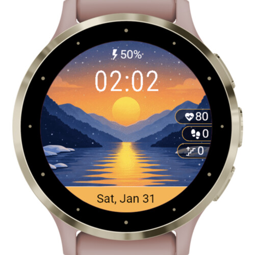 Winter Sunset Reflection
