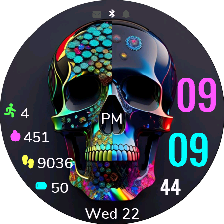 Neon Skull