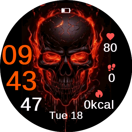 Burning Skull