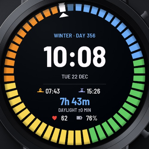 Graticule Daylight – Seasons & Sunrise