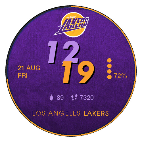 Los Angeles Lakers LA NBA Basketball Watch Face