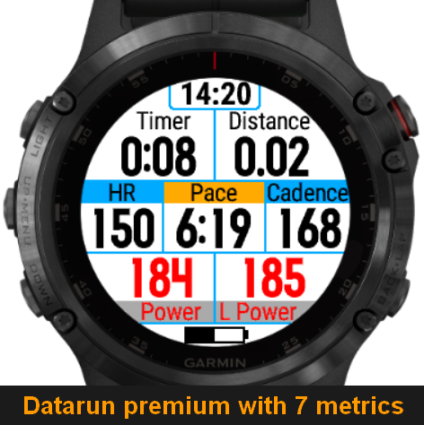DR7c0 Datarun premium with 7 metrics