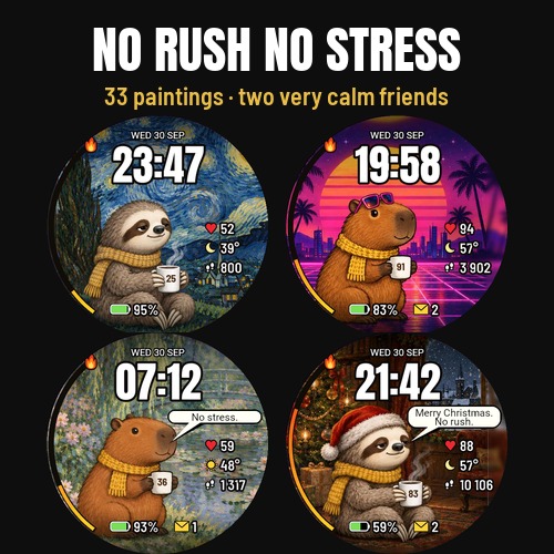 No Rush No Stress: Sloth & Capybara