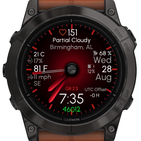 Hybrid Gradient Red (51mm Garmin Wx) TRIAL ONLY