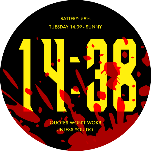Invincible watchface