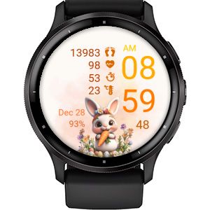Vintage Cute Bunny 02