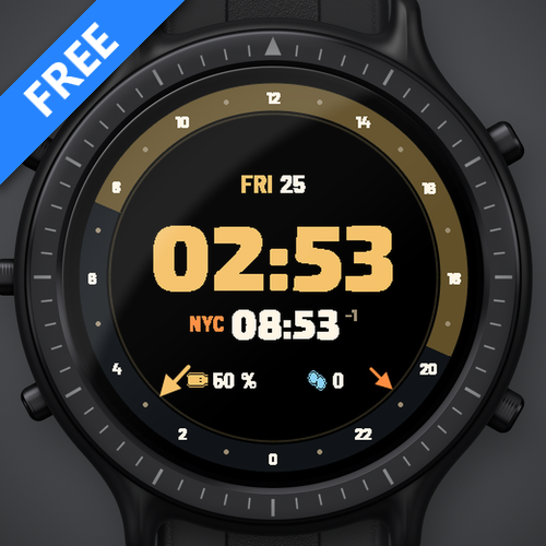 Astra Globe Free – 双时区表盘，世界时间