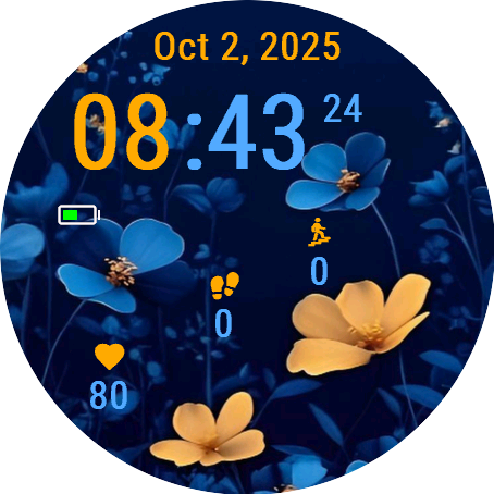 Cobalt Flowers