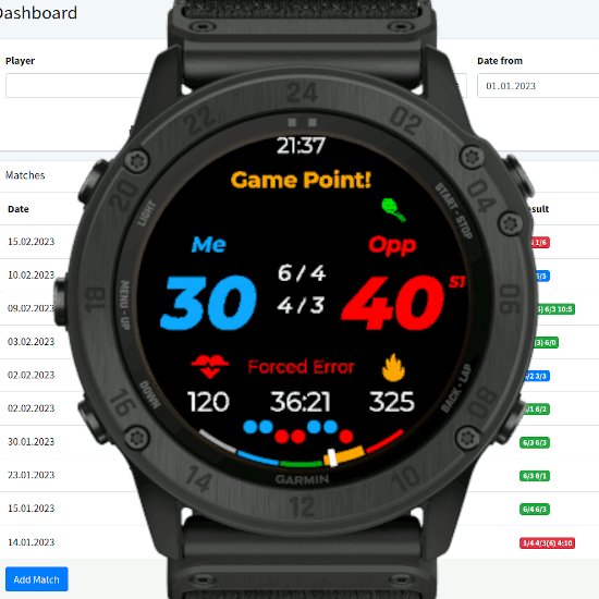 Garmin tennis tracking on sale