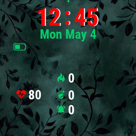 Dark Green Black Leaves