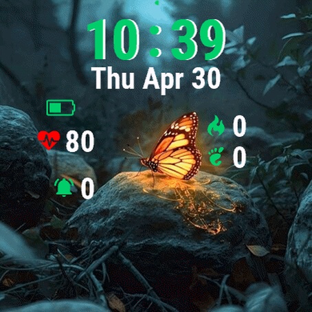 Butterfly Flying in Forest