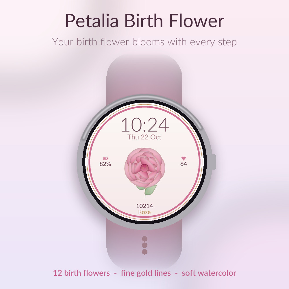 Petalia Birth Flower - 女性表盘