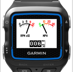 Garmin watch speedometer sale