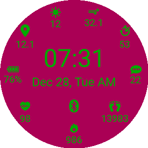 Pink and Green