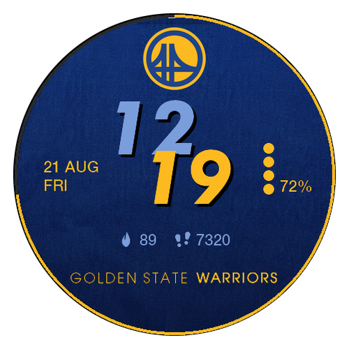 Golden State Warriors GS NBA Basketball Watch Face