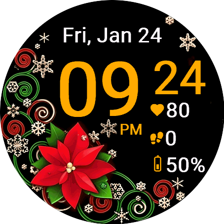 Poinsettia Swirls