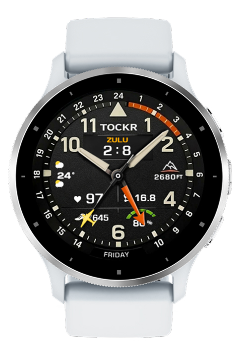 Tockr Skytrain Heritage: Zulu Aviator Watchface