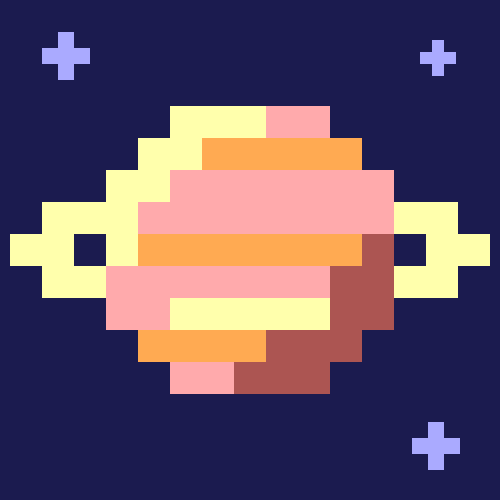 Pixel Planets - Retro Space Watch Face